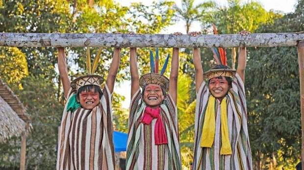 Эти же дети из племени Ashaninka бразилия, в мире, животный мир, люди, племена, природа, туризм