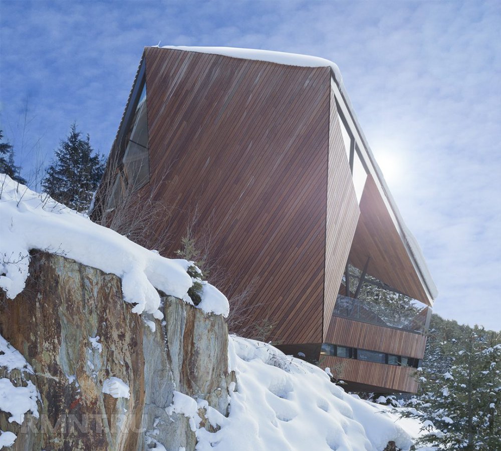 Hadaway House: необычный дом на склоне горы