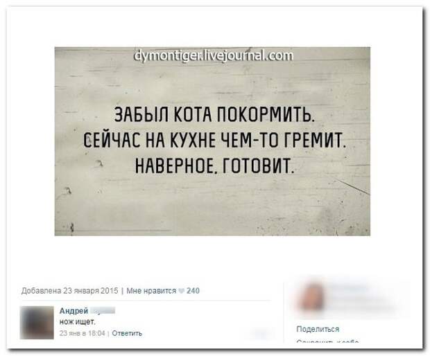 Комментарии из соцсетей
