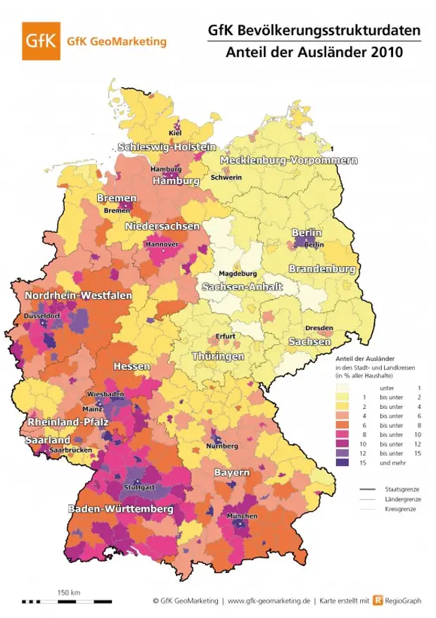 Этническая карта германии