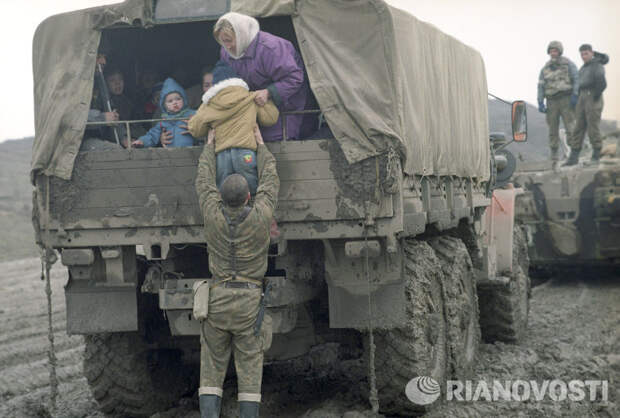 Эвакуация населения из Грозного