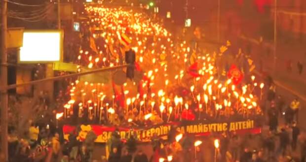 В Киеве проходит марш националистов в честь Бандеры