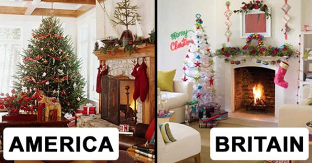SРождество в США и Великобритании 7 отличий