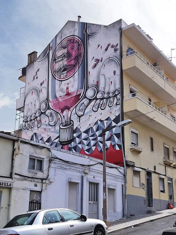 13. граффити, искусство, лиссабон, мир, португалия, творчество.город, улица