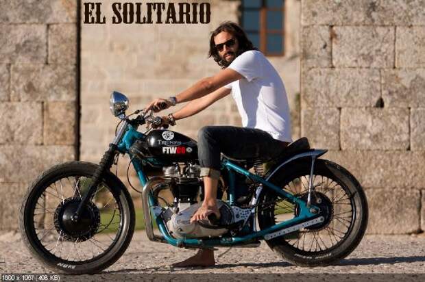 Кастом El Solitario MC Triumph T120R