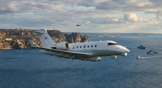 Американский джет Artemis II кружит у берегов России