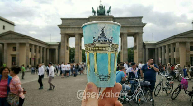 Бранденбургские ворота, Берлин красиво, креатив, оригинально, путешествия, творчество, туризм, фото, художник