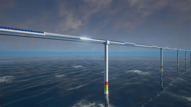 Начало подъёма ОТС в космос на морском участке