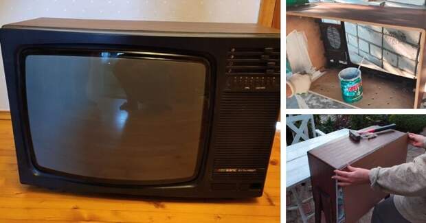 Мужчине достался в наследство старый телевизор. Он удивил всех, преобразив его