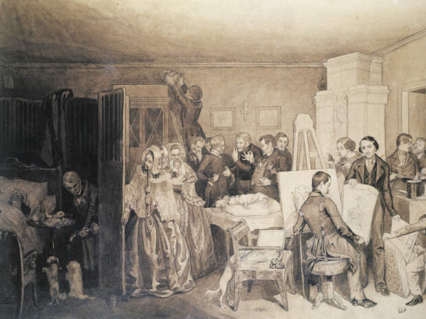 Графика Павла Федотова. Графика Павла Федотова.