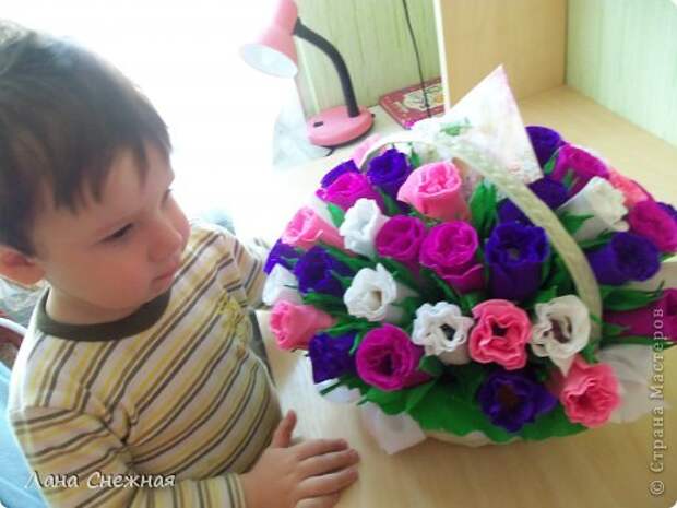 Мастер-класс Свит-дизайн День рождения Бумагопластика Подарок Бумага гофрированная фото 11