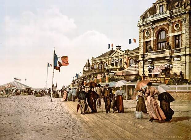 Трувиль, Франция, 1890-1900 интересно, исторические кадры, исторические фото, история, ретро фото, старые фото, фото