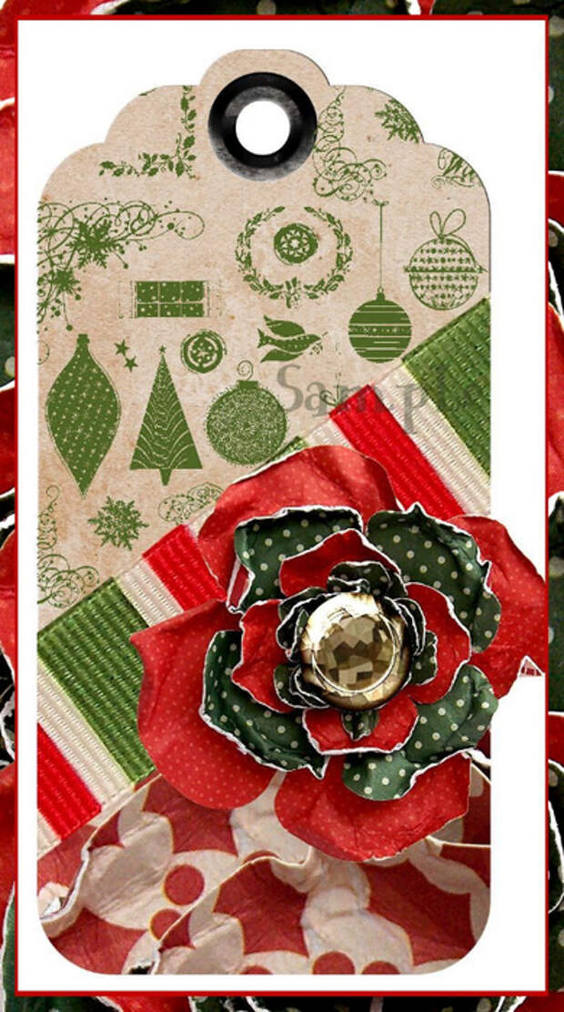 Tattered_Paper_Flowers_Christmas_Tags_Sample_1 (390x700, 358Kb)