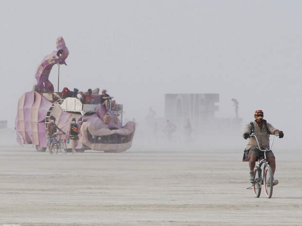 США. Невада. Пустыня Блэк-Рок. Во время фестиваля Burning Man 2014. (Benoit Bisch)