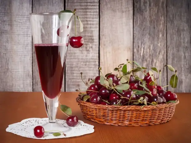 Вино из вишни с косточками рецепт 👌 с фото пошаговый | Лучшие рецепты коктейлей