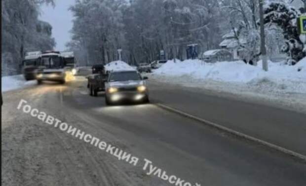 В Узловском районе Тульской области Audi сбил женщину на пешеходном переходе