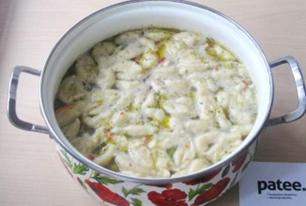 Суп с фасолью и клецками - приготовление