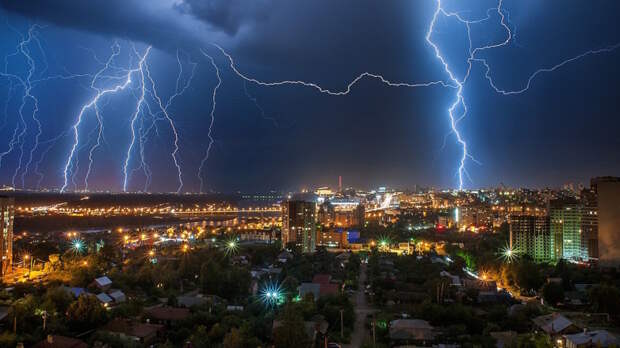 Грозы, ливни с градом и усиление ветра ожидаются в Башкирии 19 июня