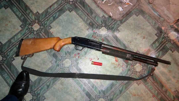 Охотничье ружьё, из которого Александр Григорьев расстрелял напавших на его дом. Фото: © L!FE