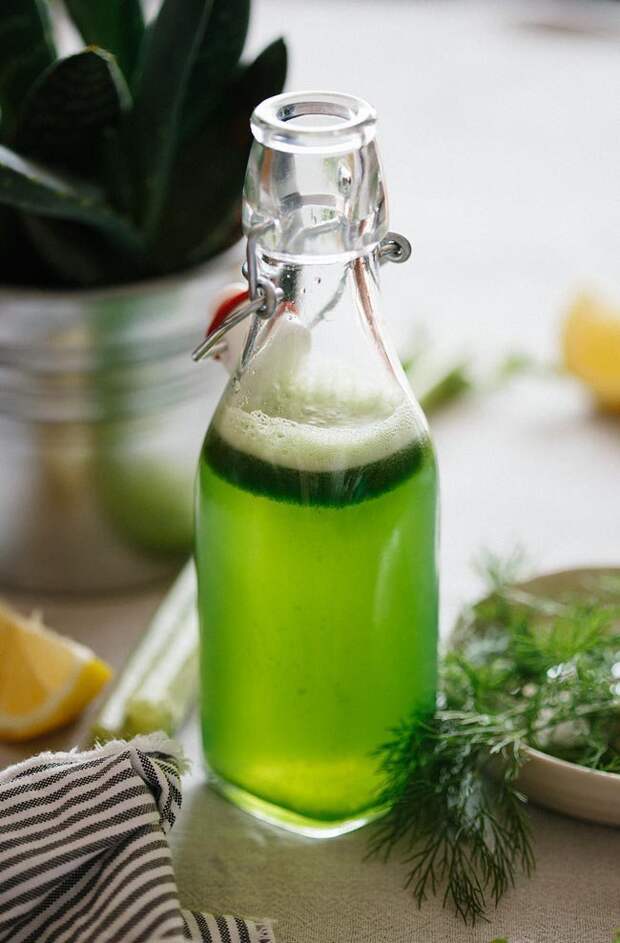 Зелёный сок для пищеварения