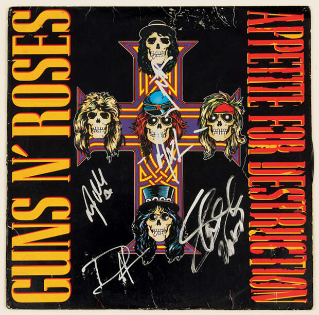 Картинки по запросу 1. Guns N’ Roses - Appetite for Destruction (1987)