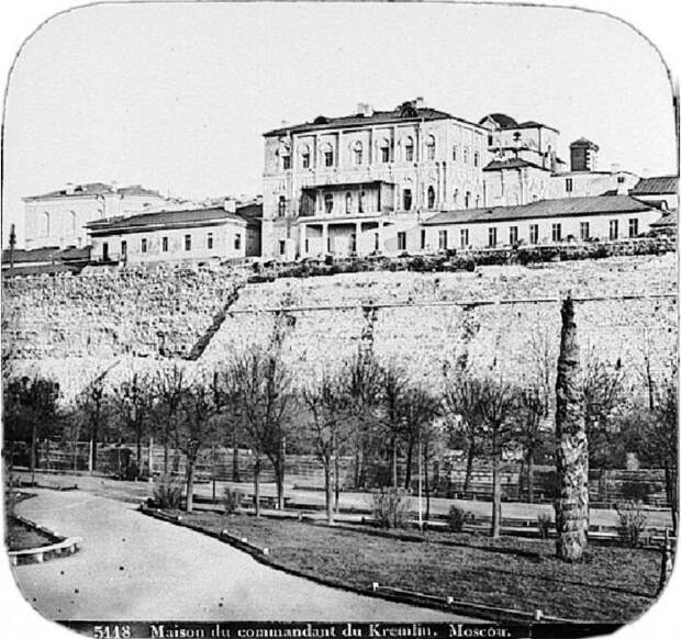 Вид на Александровский сад, фото 1850 года