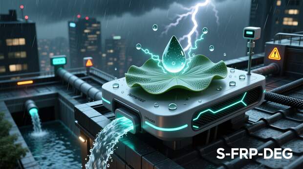 Дождевой генератор питает систему управления городской «ливневкой»