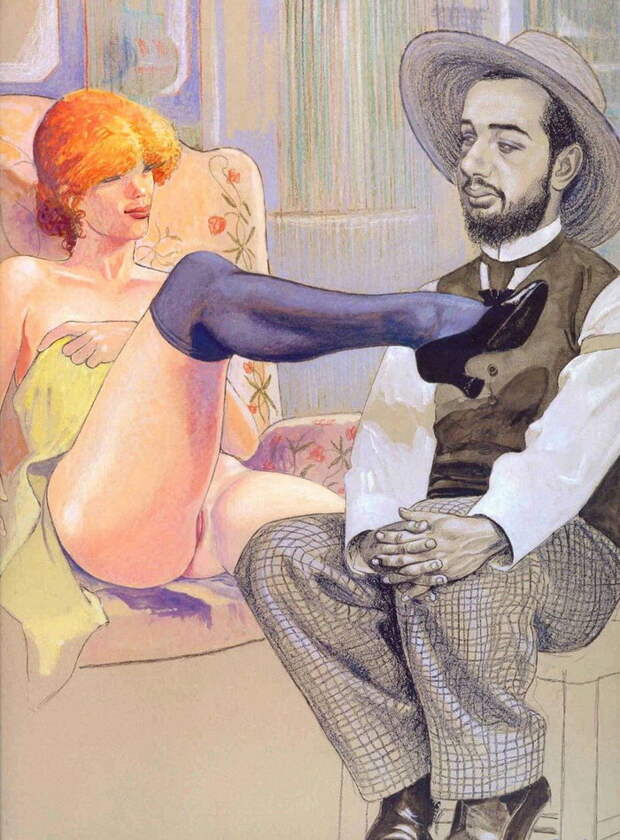 Художники и их музы: картины Milo Manara