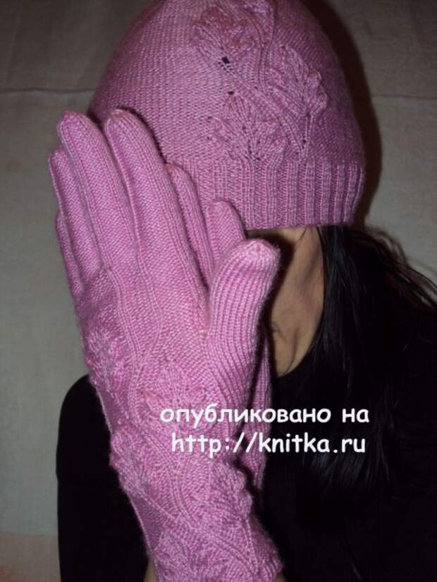фото вязаных спицами перчаток