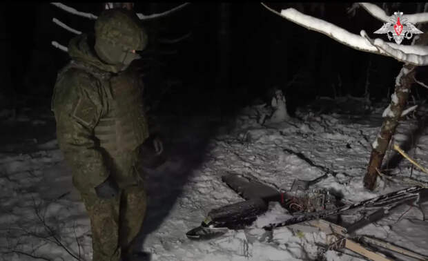 Минобороны показало обломки атаковавшего резиденцию Путина беспилотника