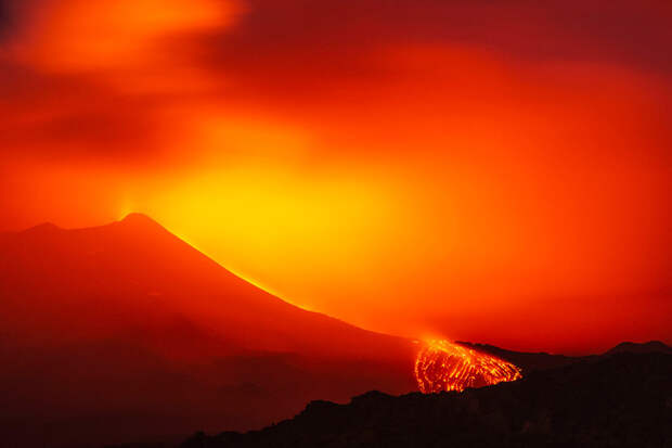 Italy Volcano Erupts