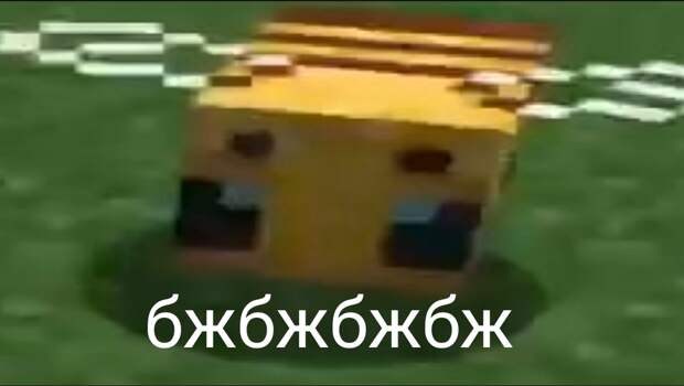 Пчелы в Майнкрафте - мемы и арты про пчел из Майнкрафта