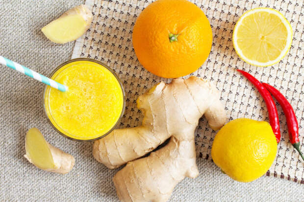 Изображение рецепта Горячий смузи с апельсином и имбирём