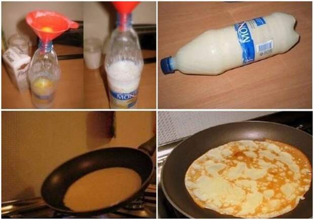 Блинное тесто в бутылке. \ Фото: i.pinimg.com.