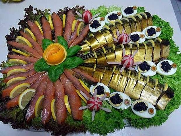30 шикарных идей красивого оформления мясных и рыбных нарезок, сыров, овощей и фруктов