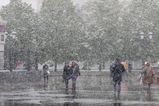 Погода в Москве 9 апреля: до +3, дождь со снегом