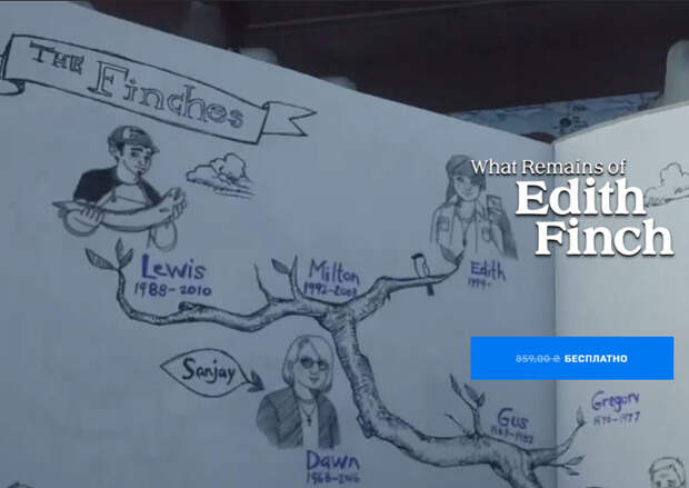 В Epic Games Store бесплатно раздают игру What Remains of Edith Finch