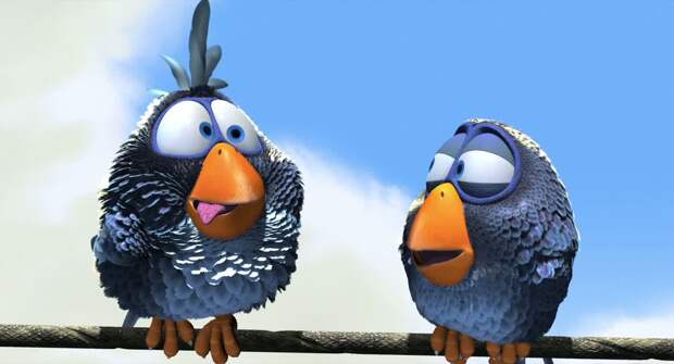 Скачать обои птичка, pixar, о птичках, For the birds, воробе…