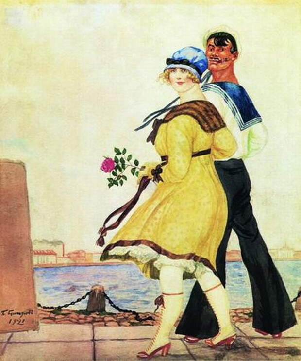 Матрос и милая. 1921 (499x598, 88Kb)