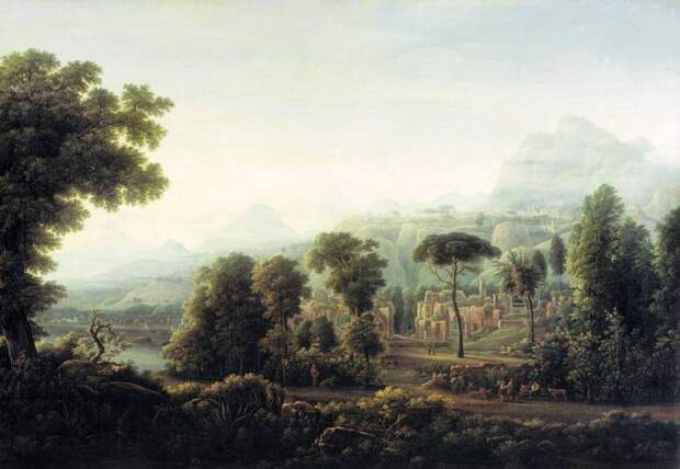 Матвеев - Вид Сицилии. Горы. 1811