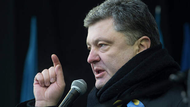 Петр Порошенко на Майдане Независимости в Киеве в 2014 году. Архивное фото