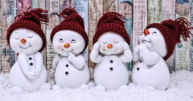 снеговики / фото: pixabay.com