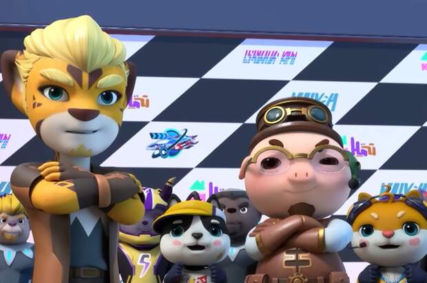 Финал гонки на пике Биюнь в новой серии «Джи-Джи Бонд: Супергонщик»