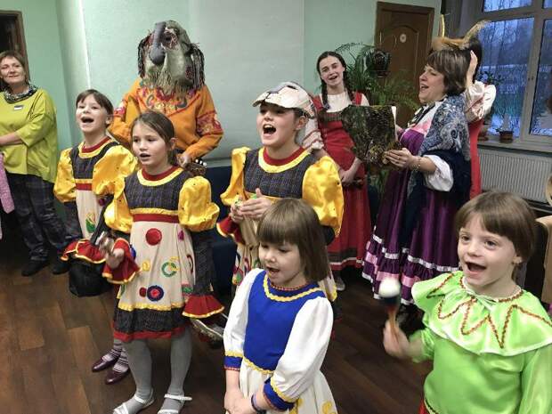 Дети поют колядки. Фото: предоставлено ЦПСиД СЗАО