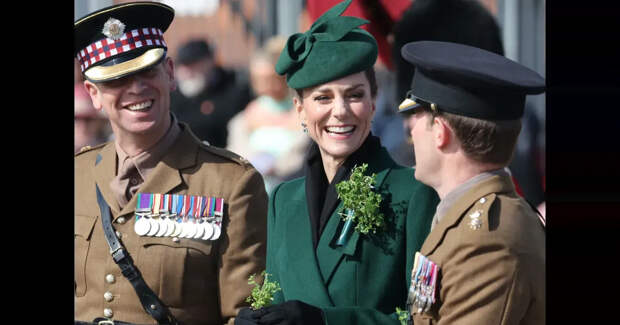 Кейт Миддлтон приняла парад в честь Дня святого Патрика