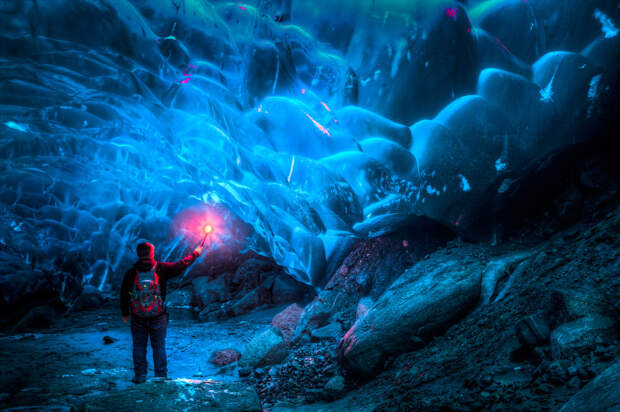 Incredible Alaskan ice cave