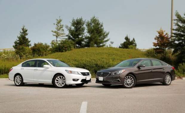 2014 Honda Accord против 2015 Hyundai Sonata (i40)