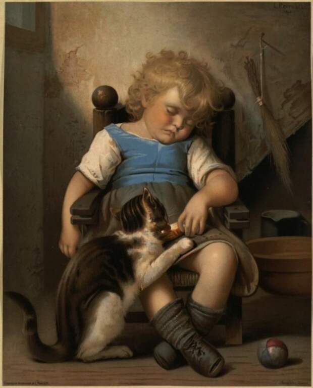 Дети и животные в живописи, фото № 17