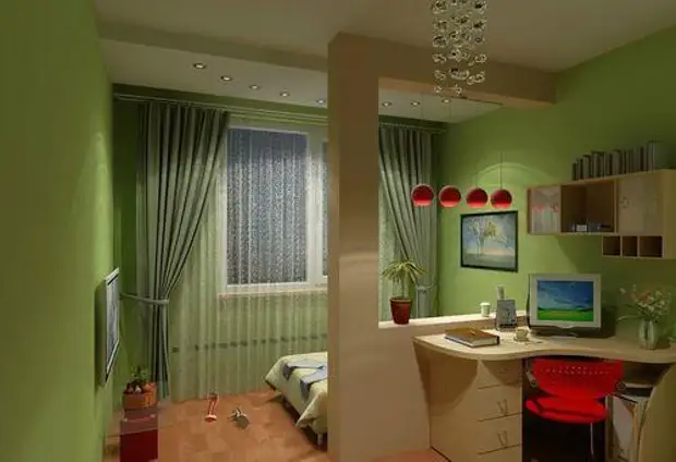 Дизайн комнаты в общежитии 20 кв м