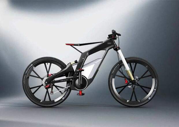 Не менее роскошная модель Audi e-bike.